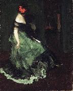 Charles Webster Hawthorne The Red Bow oil painting reproduction